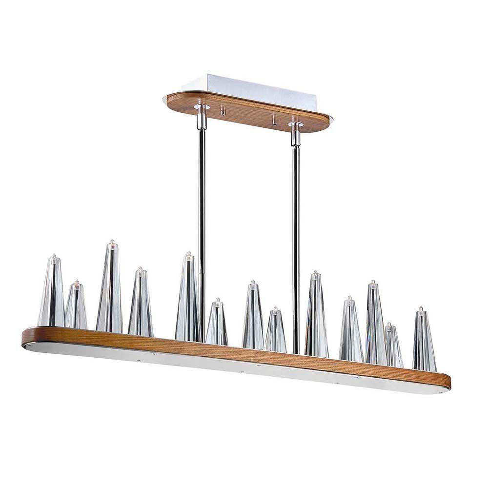 Home Decorators Collection 7 Light Chrome Pendant With Woven Laser Home Decorators Collection 7 Light Chrome Pendant With Woven Laser Cut Crystal Rectangular Shade 17311 The Depot