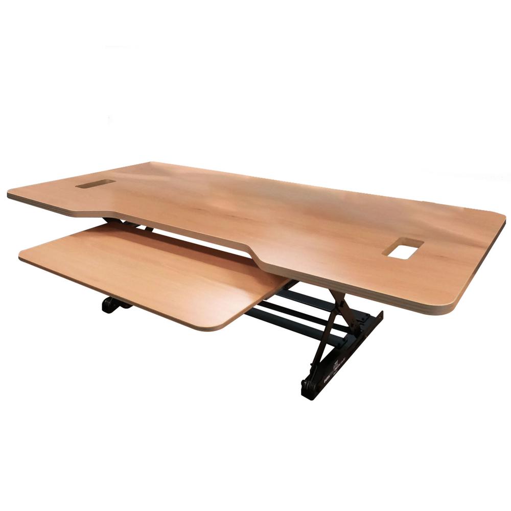Pull Out Keyboard Tray Standing Desks Desks The Home Depot