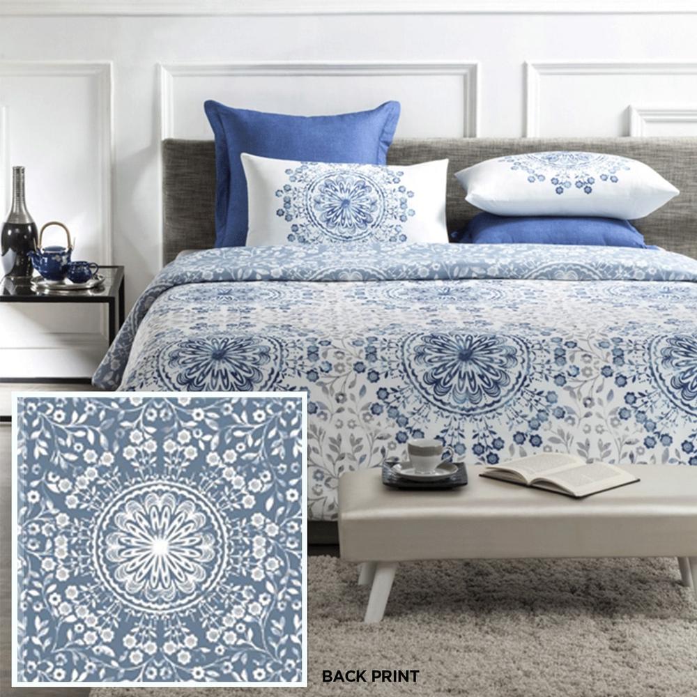A1 Home Collections Tiffany Wrinkle Resistant Reversible Print 100