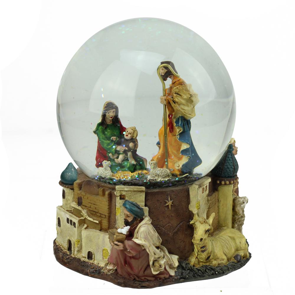 Northlight 5 5 In Christmas Nativity Scene Religious Inspirational Musical Snow Globe Glitterdome