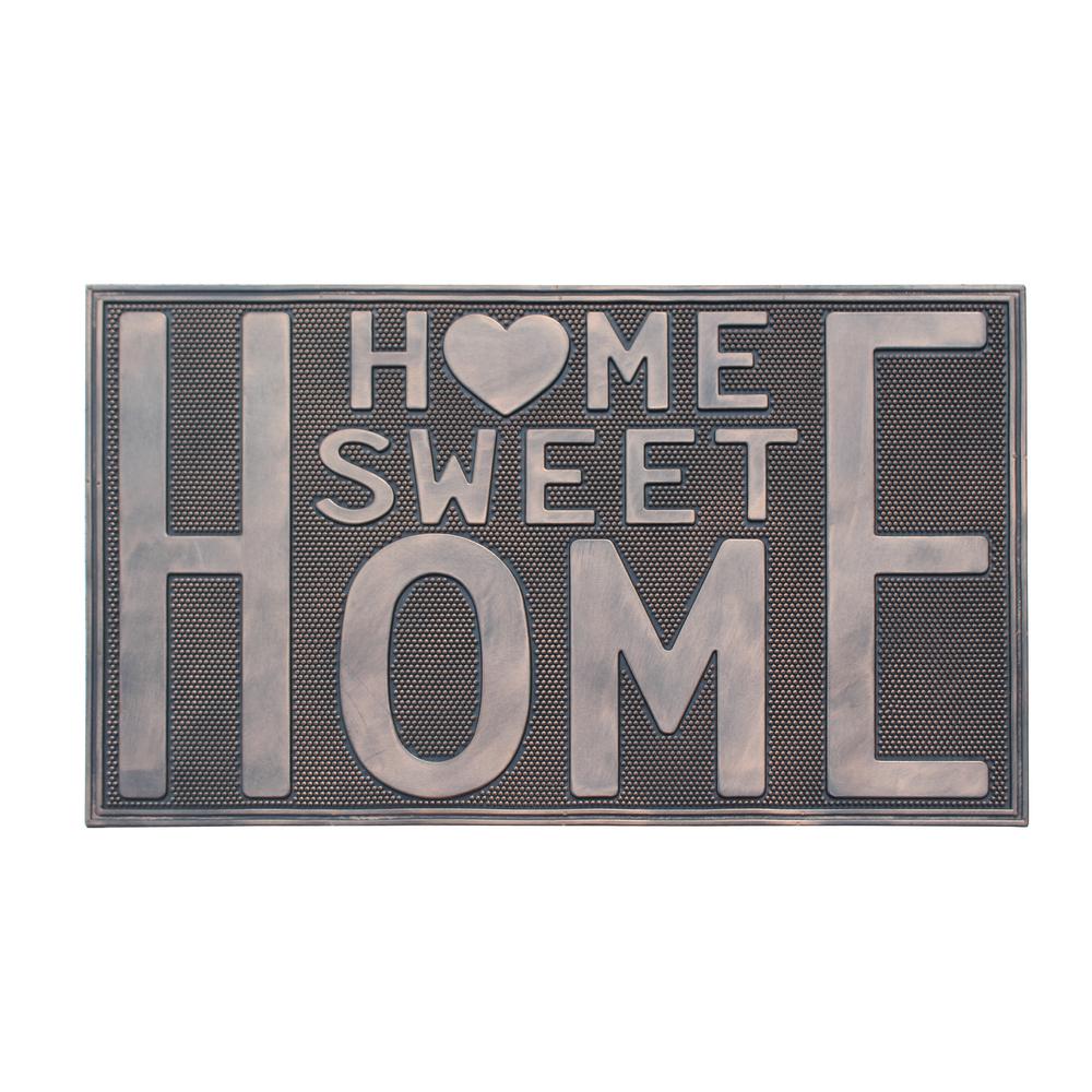 A1 Home Collections Home Sweet Home Rubber 18 In X 30 In