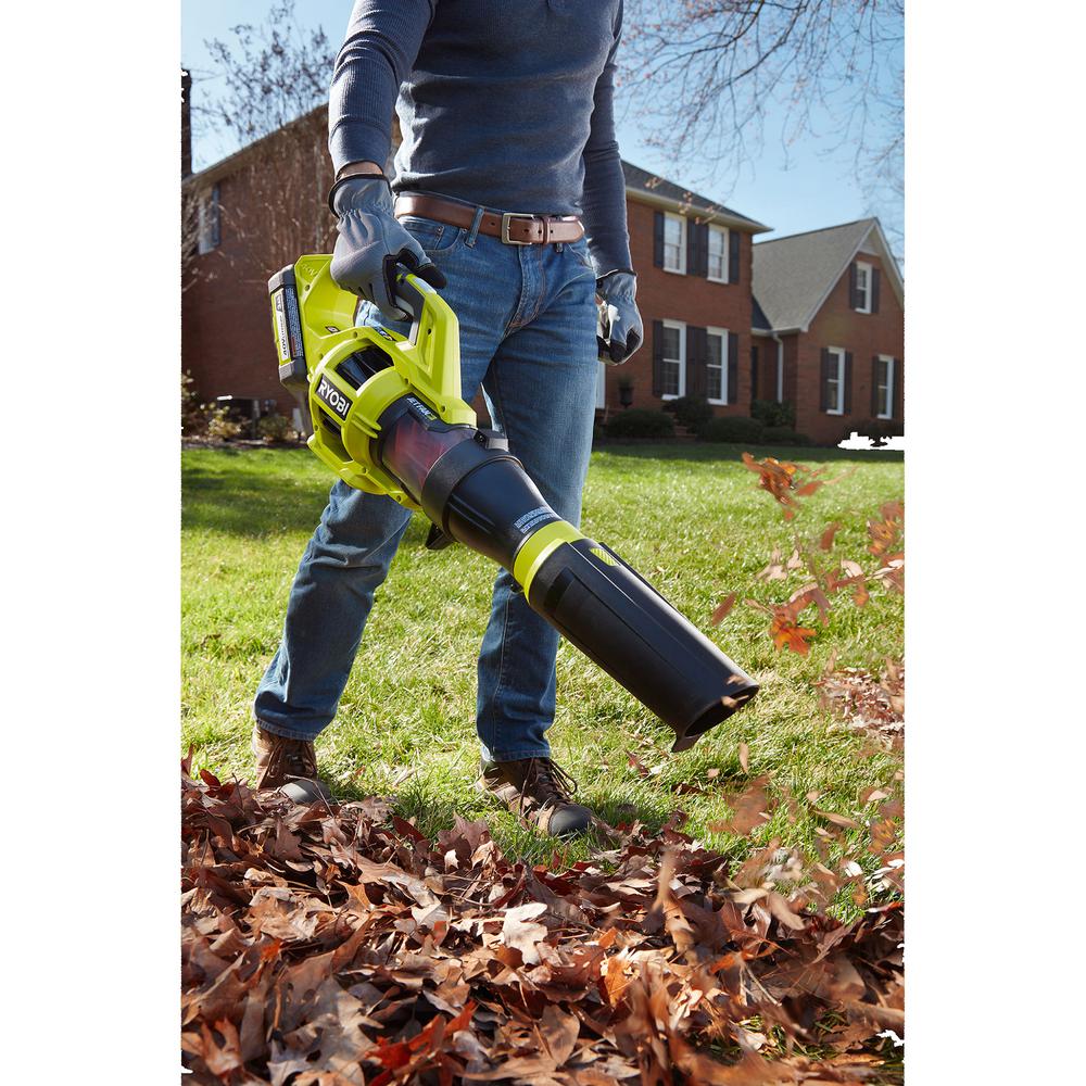 Leaf Jet Fan Blower Cordless Ryobi 110 MPH 480 CFM 40Volt LithiumIon