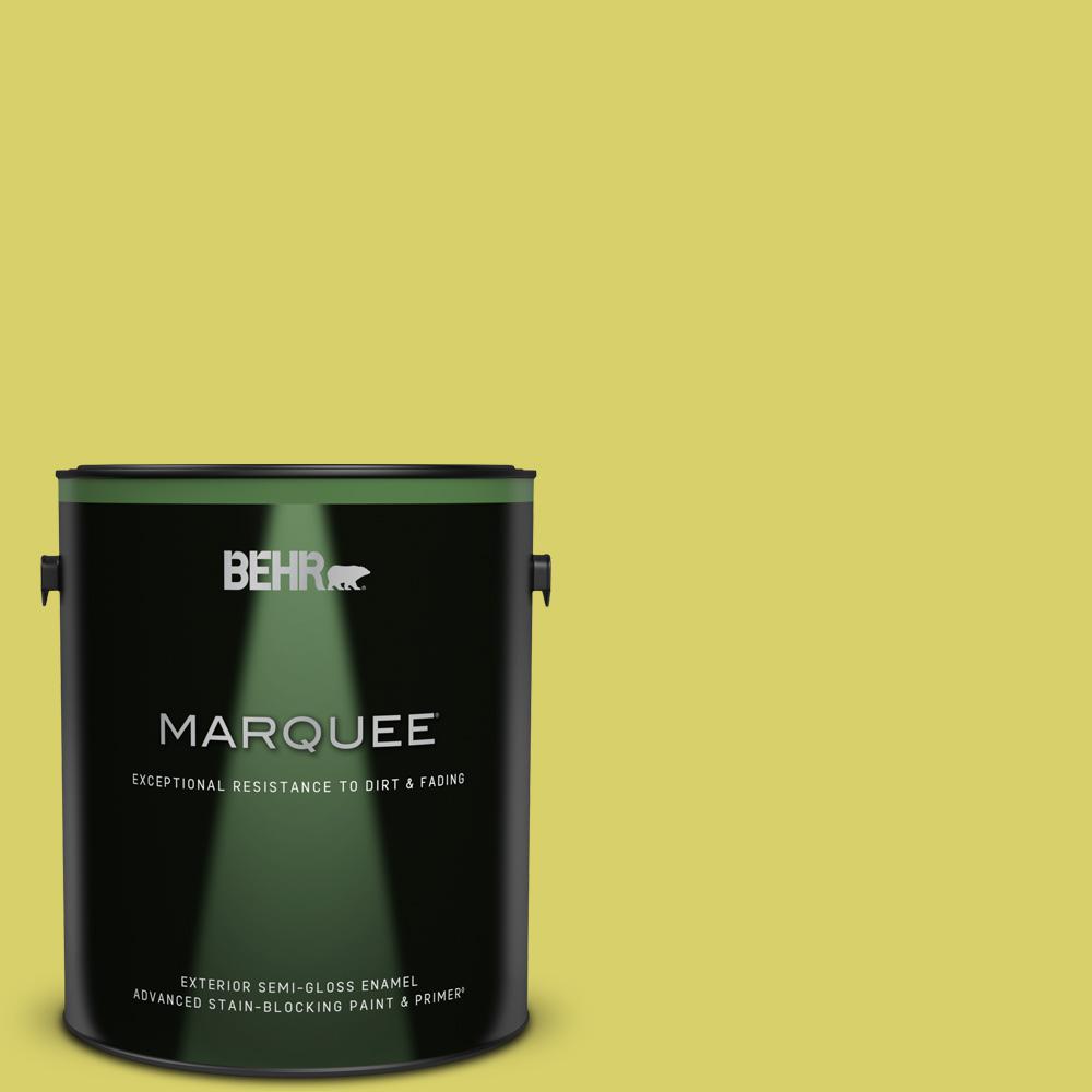 BEHR MARQUEE 1 gal. P3404 Lime Tree SemiGloss Enamel Exterior Paint