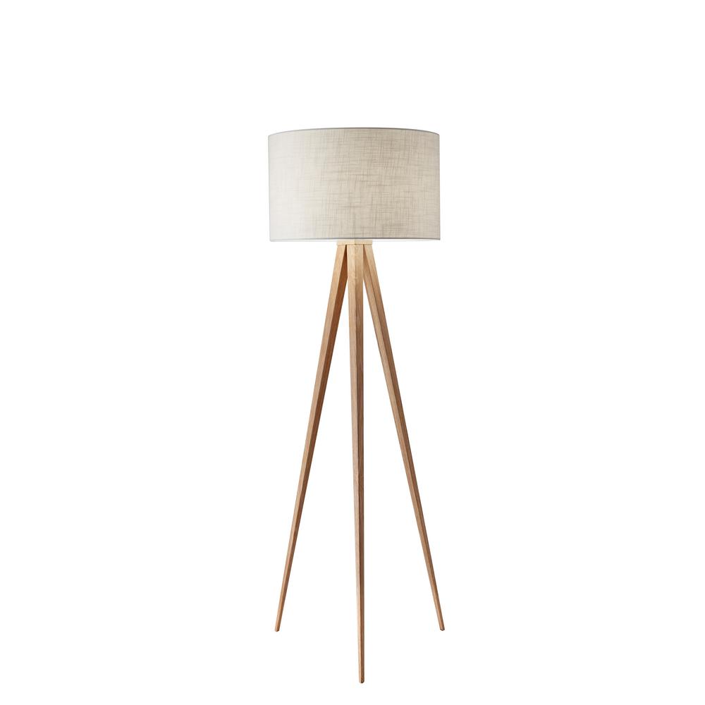 wood floor lamp