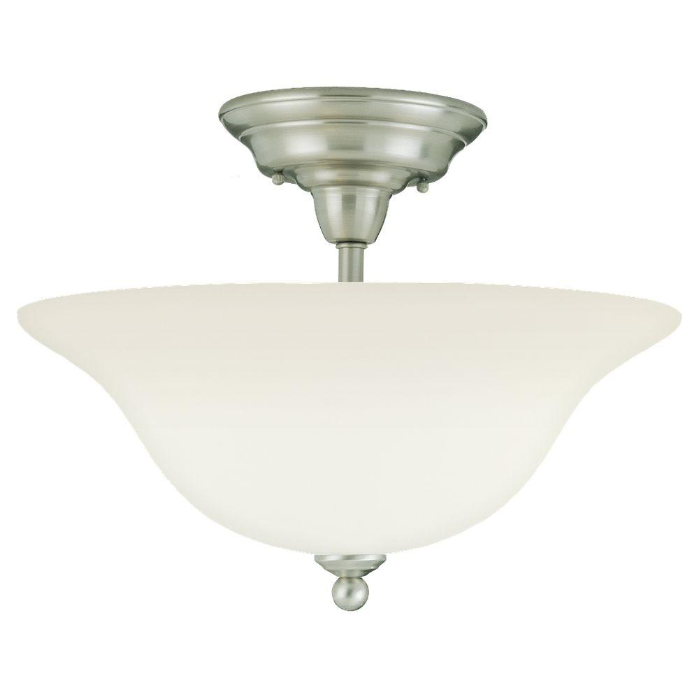 Sea Gull Lighting Sus 3 Light Brushed Nickel Semi Flush Mount Sea Gull Lighting Sus 3 Light Brushed Nickel Semi Flush Mount
