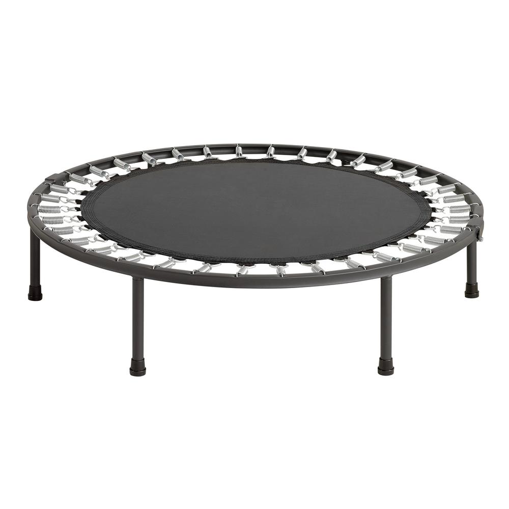 Upper Bounce Mini Trampoline Replacement Jumping Mat With 40 V Rings Fits For 48 In Round Frames Using 3 5 In Springs Mat Only Ubmat 48 40 The Home Depot