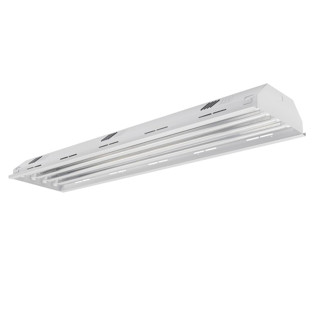 toggled 4 ft. 4Light White LED High Bay 5000K (LED Tubes Included)FH440D0A2350 The Home Depot