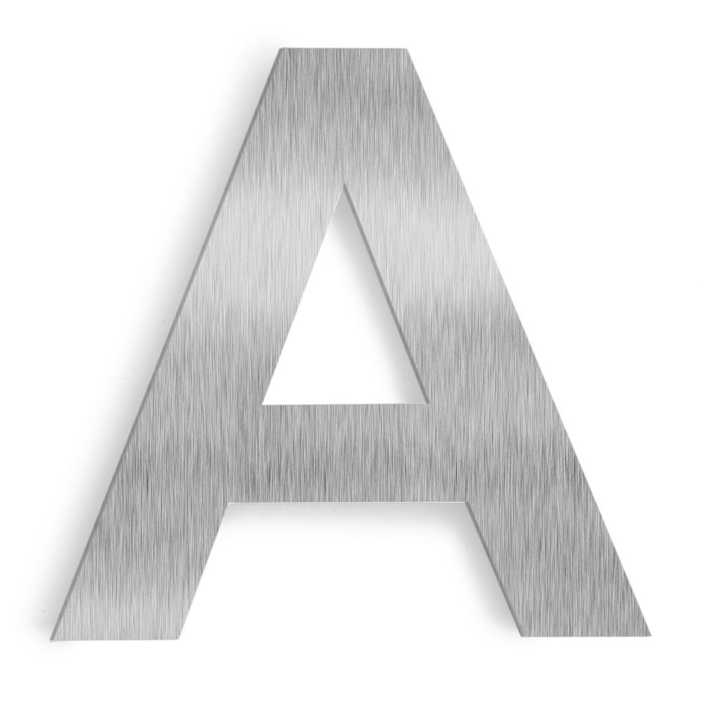 Barton 6 in. Satin Stainless Steel Floating House Letter A-90122 - The ...