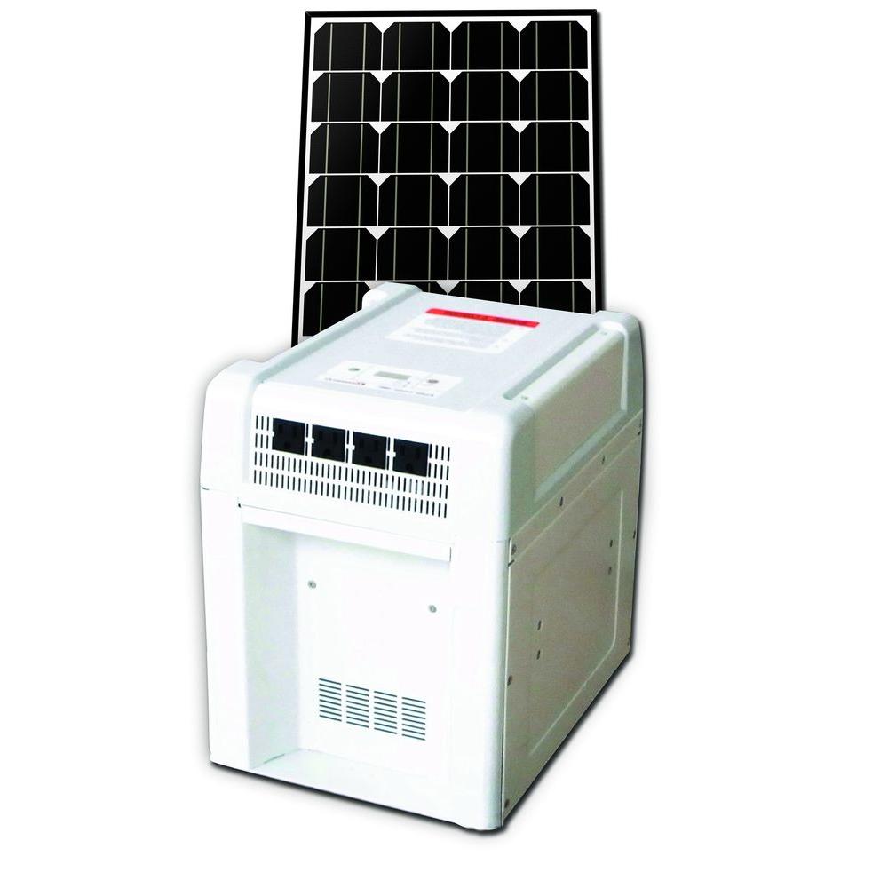 Nature Power 1800 Watt Solar Home And Rv Battery Kit With 40 Watt Monocrystalline Solar Panel