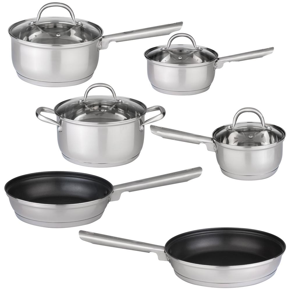 Cuisinart Chef's Classic 7-Piece Stainless Steel Cookware Set with Lids Cuisinart 18 10 Stainless Steel Cookware Set