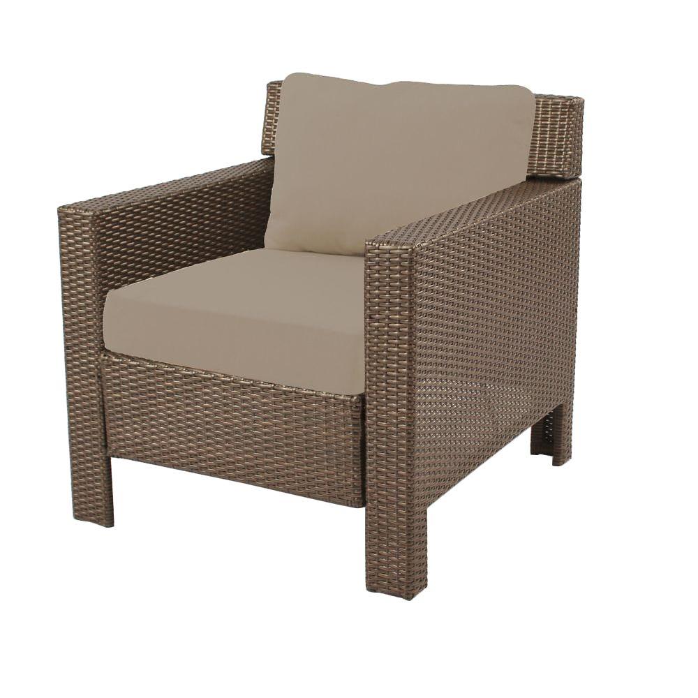 Hampton Bay Beverly Patio Deep Seating Lounge Chair With Beverly