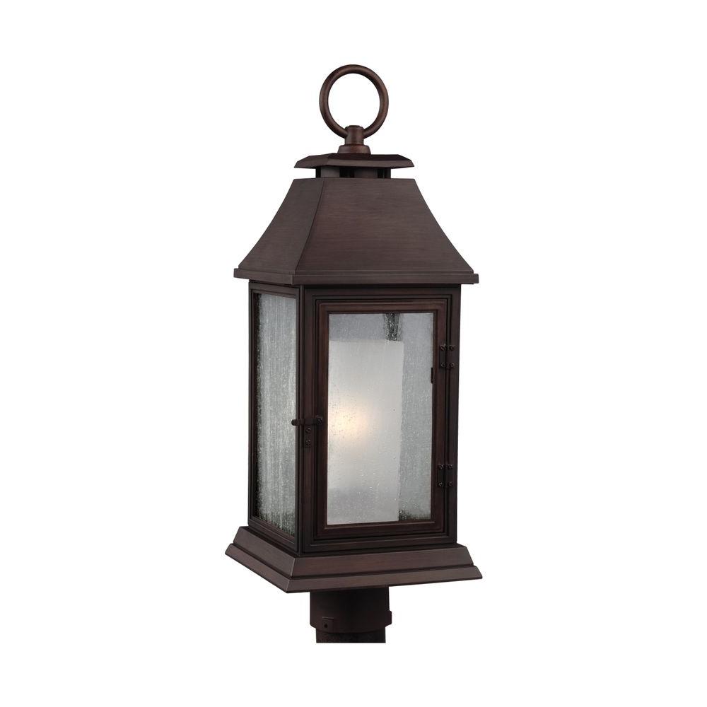 Rustic No Bulbs Included E26 Post Lighting Outdoor Shepherd 1 Light Heritage Copper Outdoor Post Top
