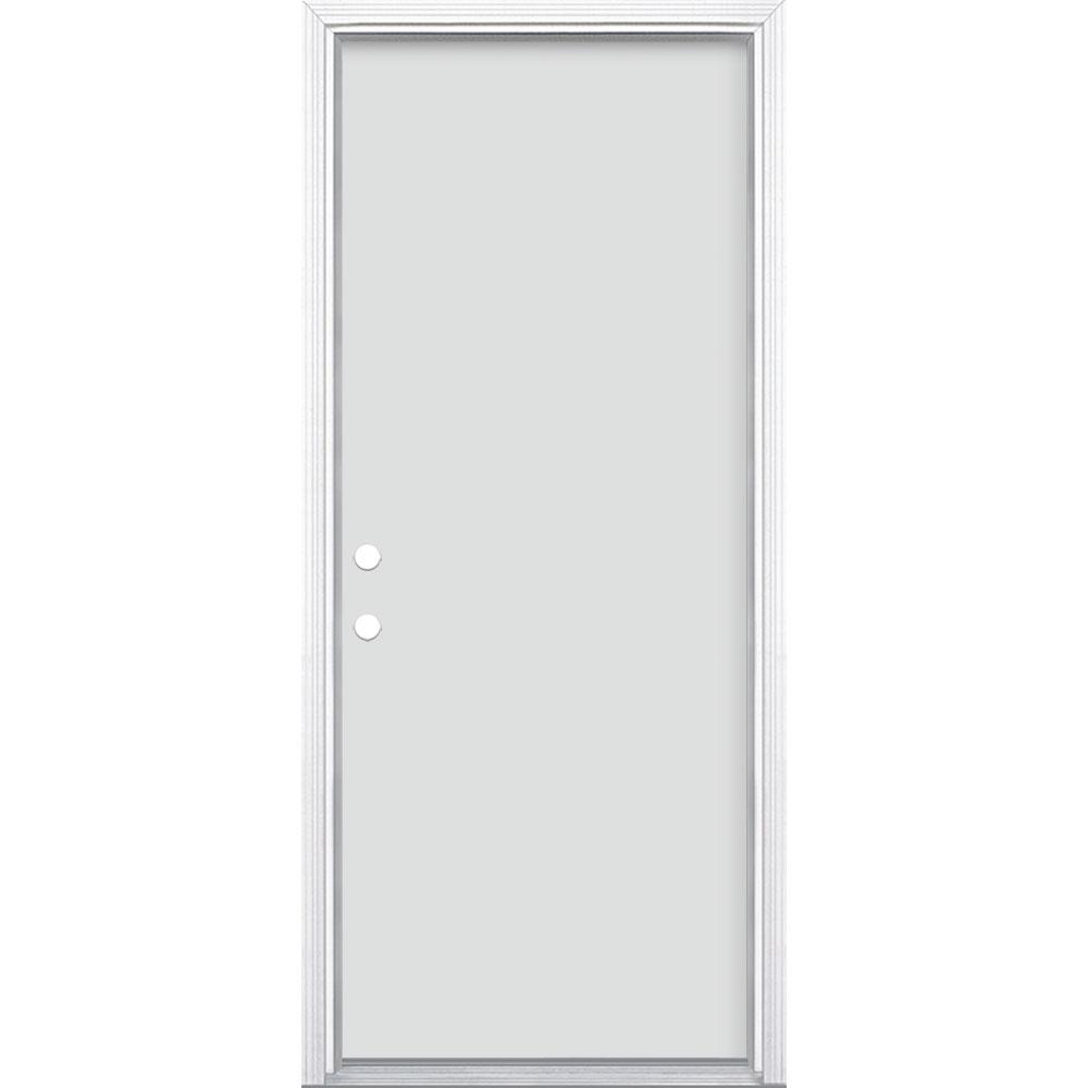 Masonite 32 in. x 80 in. Utility Flush RightHand Inswing Masonite 32 in. x 80 in. Utility Flush RightHand Inswing