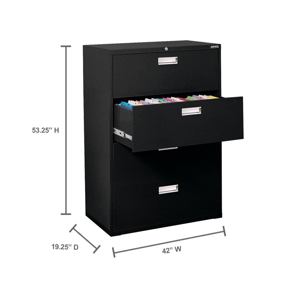 Sandusky 600 Series 53 25 In H X 42 In W X 19 In D 4 Drawer