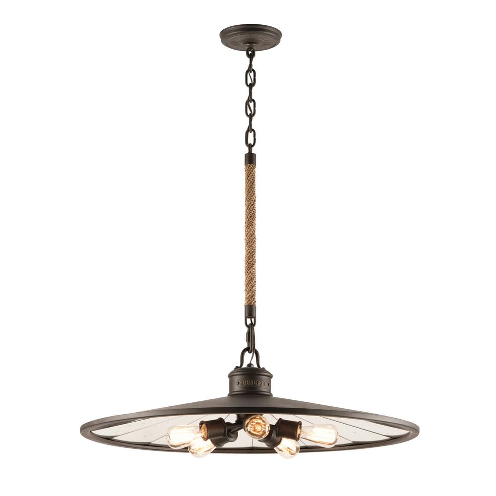Troy Lighting Brooklyn 5 Light Bronze Pendant Troy Lighting Brooklyn 5 Light Bronze Pendant