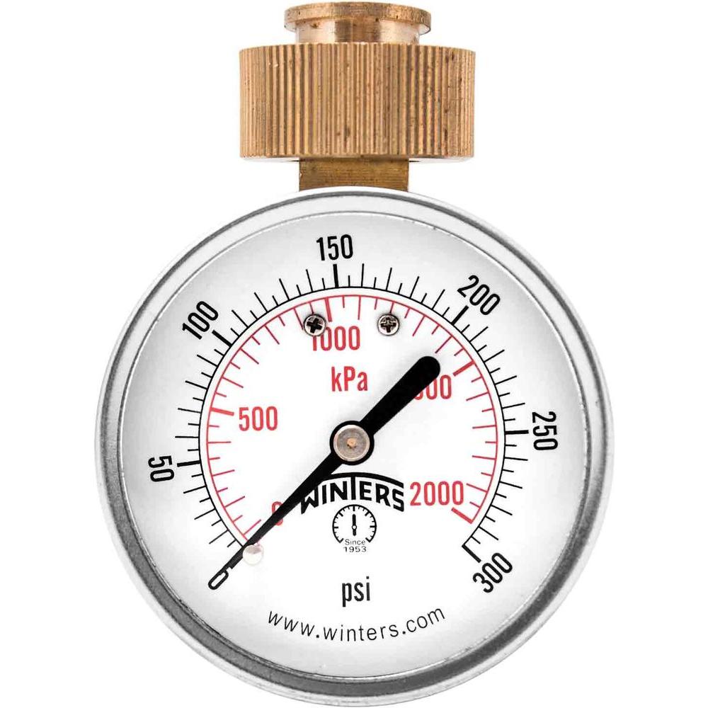 UPC 628311900514 product image for Winters Instruments Meters PETM Series 2.5 in. Water Test Gauge with Maximum Poi | upcitemdb.com