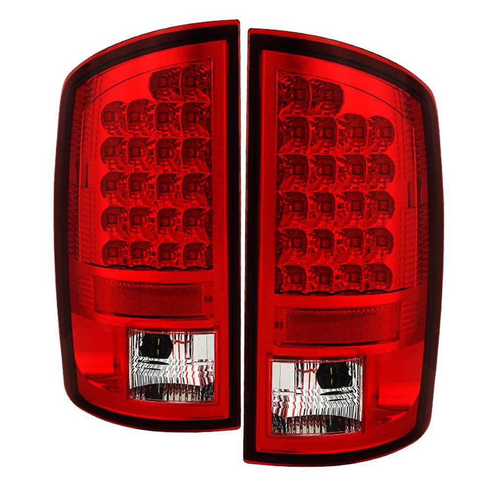 Spyder Auto Dodge Ram 02 06 1500 2500 3500 03 Led Tail Dodge Ram 02 06 1500 2500 3500 03 Led Tail Light Red Clear