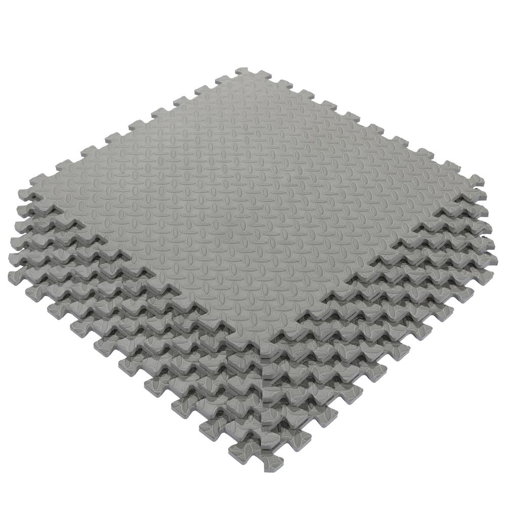 grey exercise mat