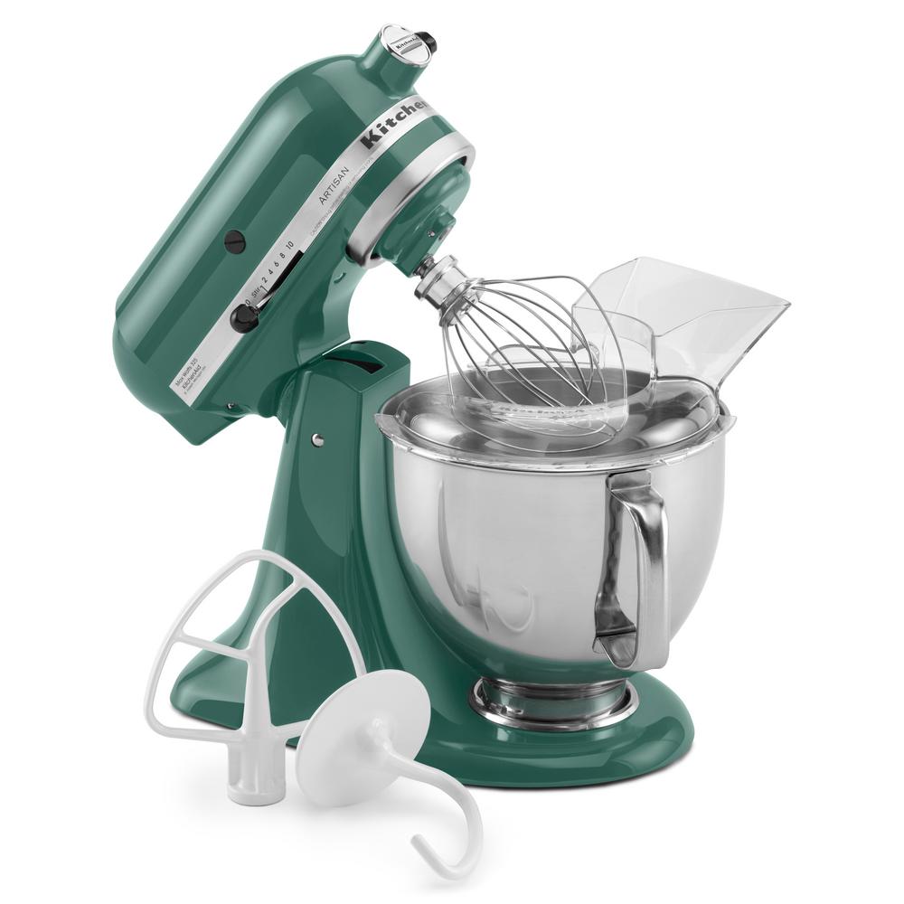 Kitchenaid Artisan 5 Qt Bay Leaf Stand Mixer Ksm150psbl The Home Kitchenaid Artisan 5 Qt Bay Leaf Stand Mixer Ksm150psbl The Home Depot