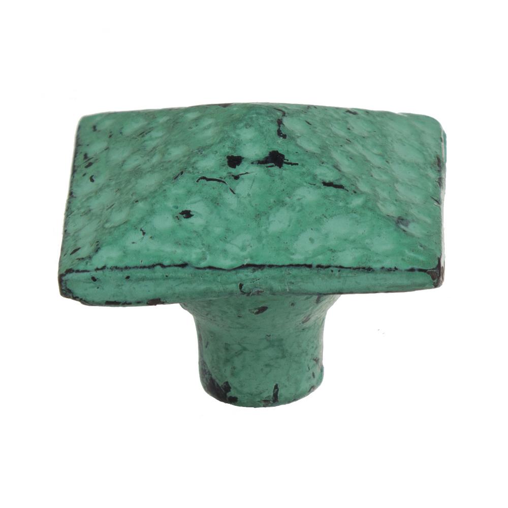 Gliderite 1 2 In Turquoise Square Pyramid Cabinet Drawer Knob 10 Turquoise Square Pyramid Cabinet Drawer Knob 10 Pack
