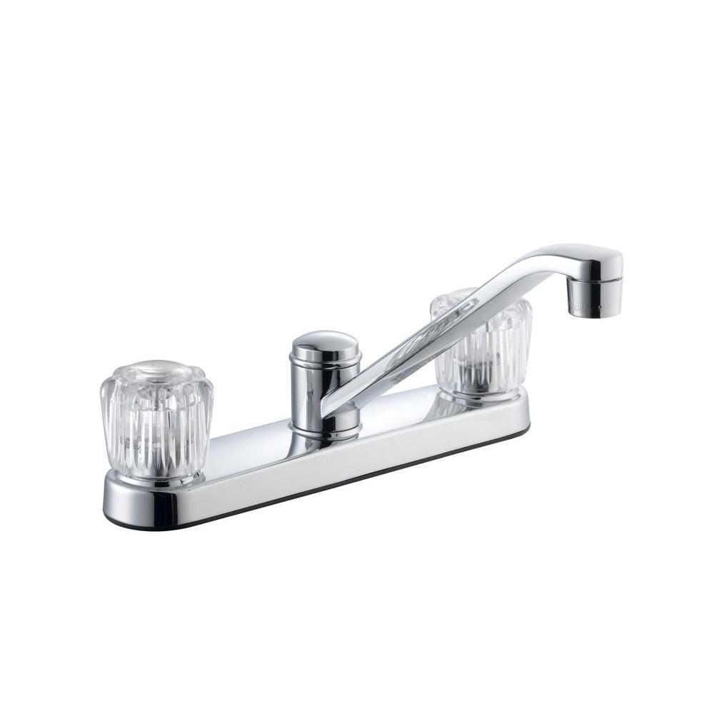 Double Handle Kitchen Faucets Kitchen The Home Depot
