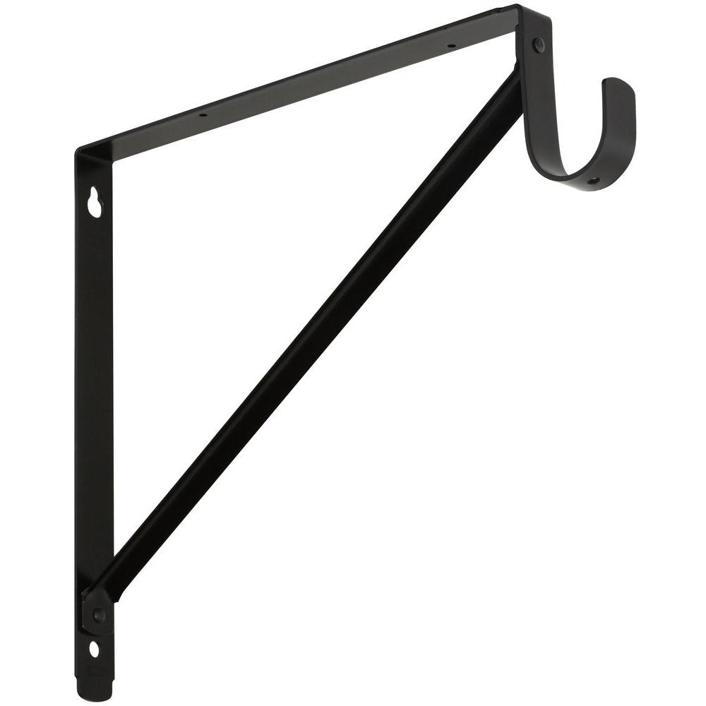 StanleyNational Hardware 11 in. x 125/8 in. Shelf Hanging Rod Bracket