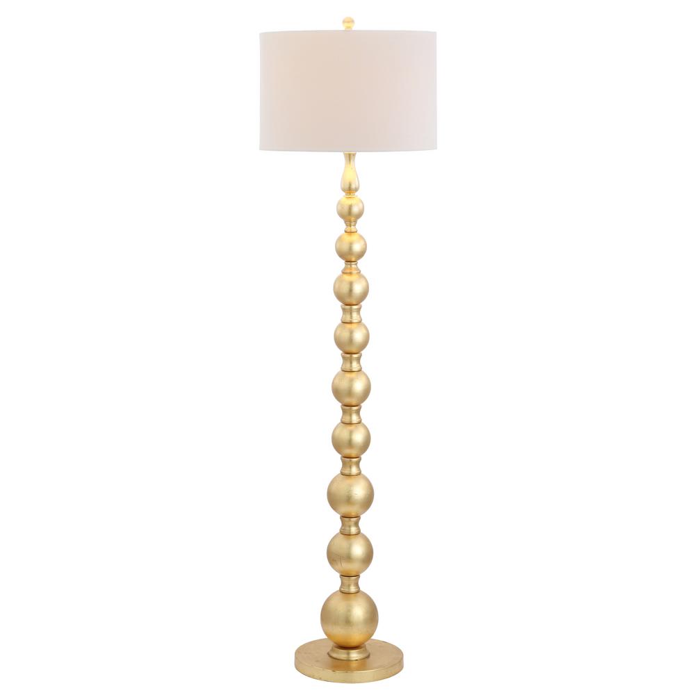 Adriana 62.5 in. Gold Metal LED Floor Lamp