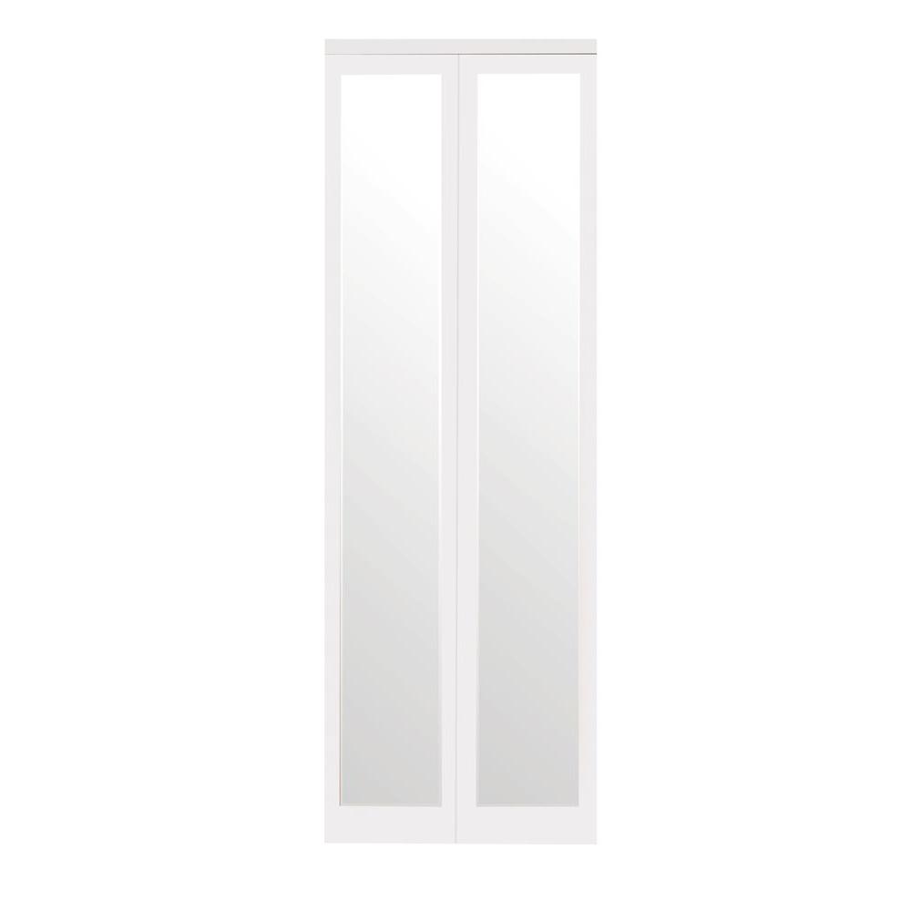 Impact Plus 30 In. X 80 In. Mir-Mel Mirror Solid Core Primed MDF Full ...