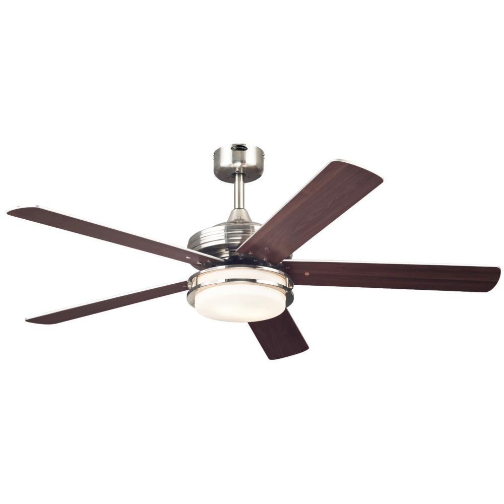 Westinghouse Castle LED 52 in. LED Brushed Nickel Ceiling Fan7209100 The Home Depot