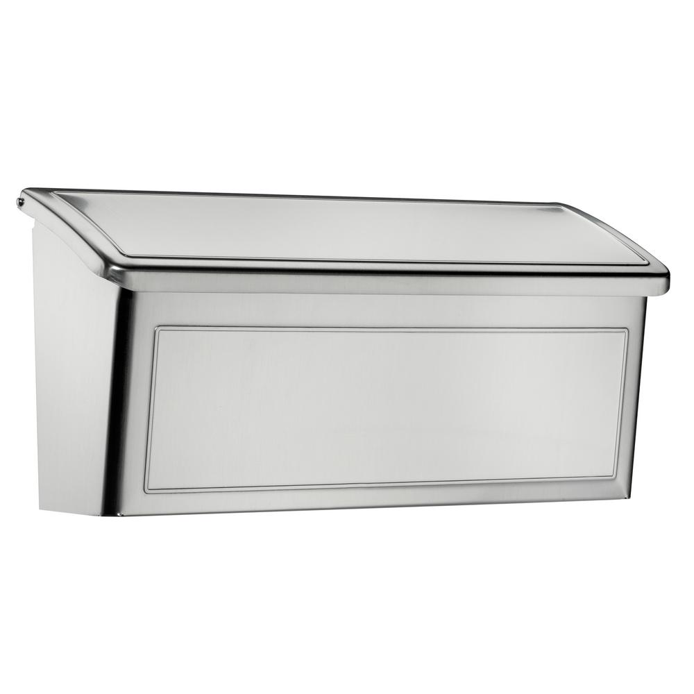 Gibraltar Mailboxes Townhouse Black Steel Vertical Wall Mount