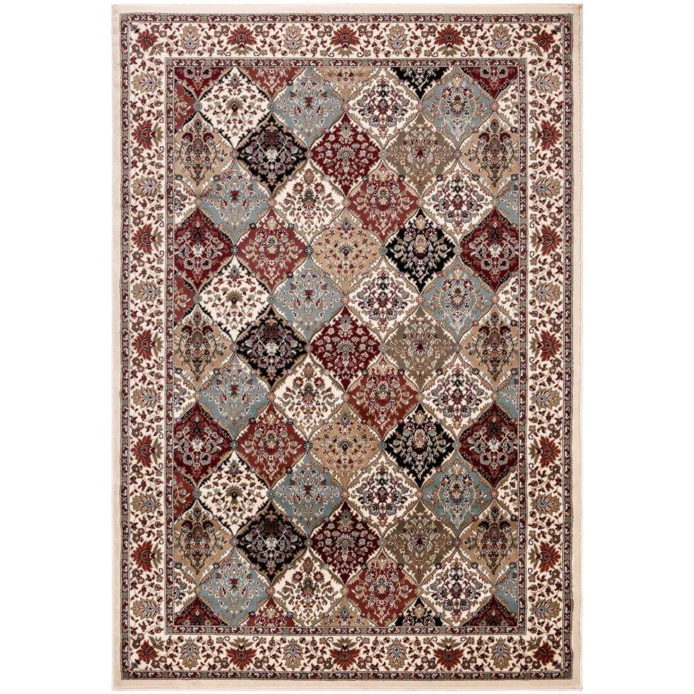 Ottomanson Traditional Persian AllOver Pattern Beige 7 ft. 10 in. x 10