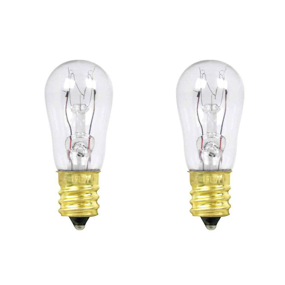25 Pack Bulbrite 861164 15 W Dimmable T6 Shape Incandescent Bulb E12 Base with Candelabra Screw