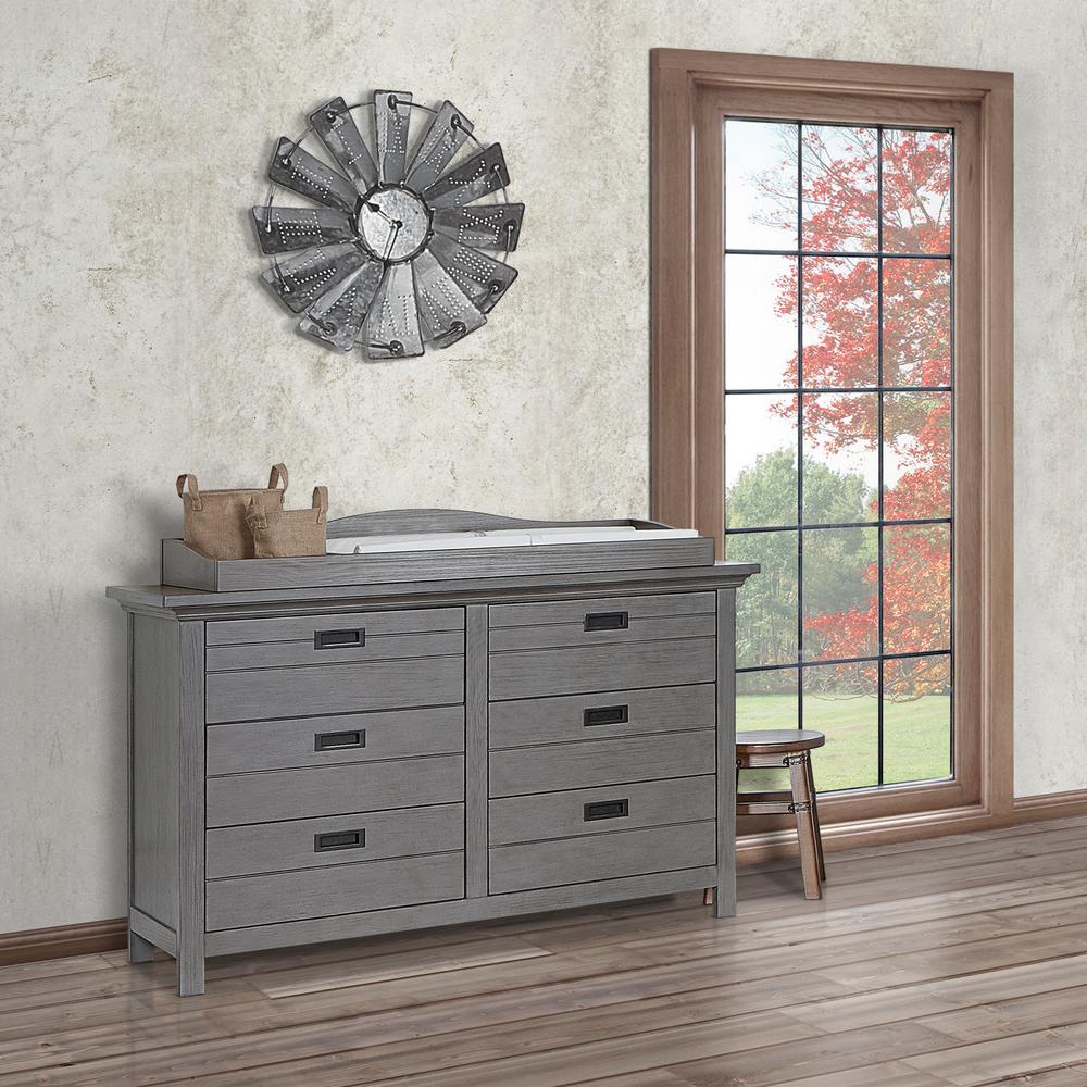 rustic grey changing table