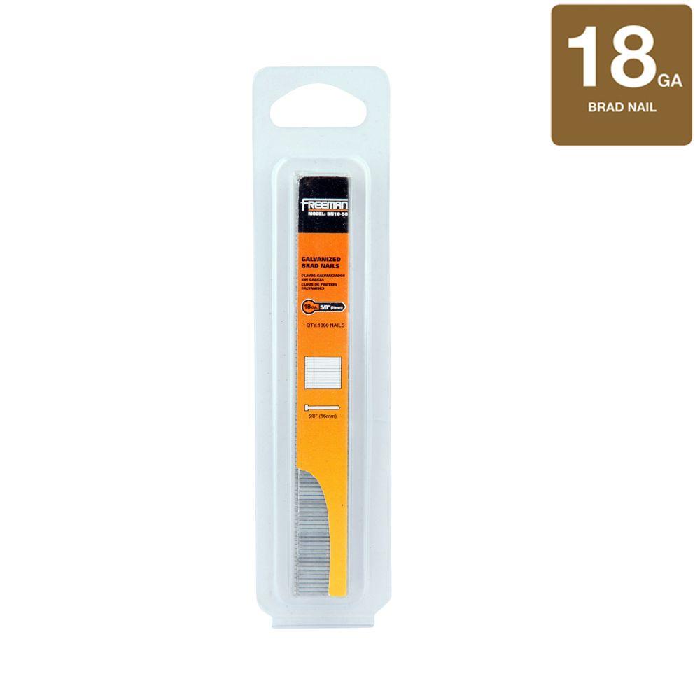 Freeman 5/8 in. 18Gauge Brad NailsBN1858 The Home Depot