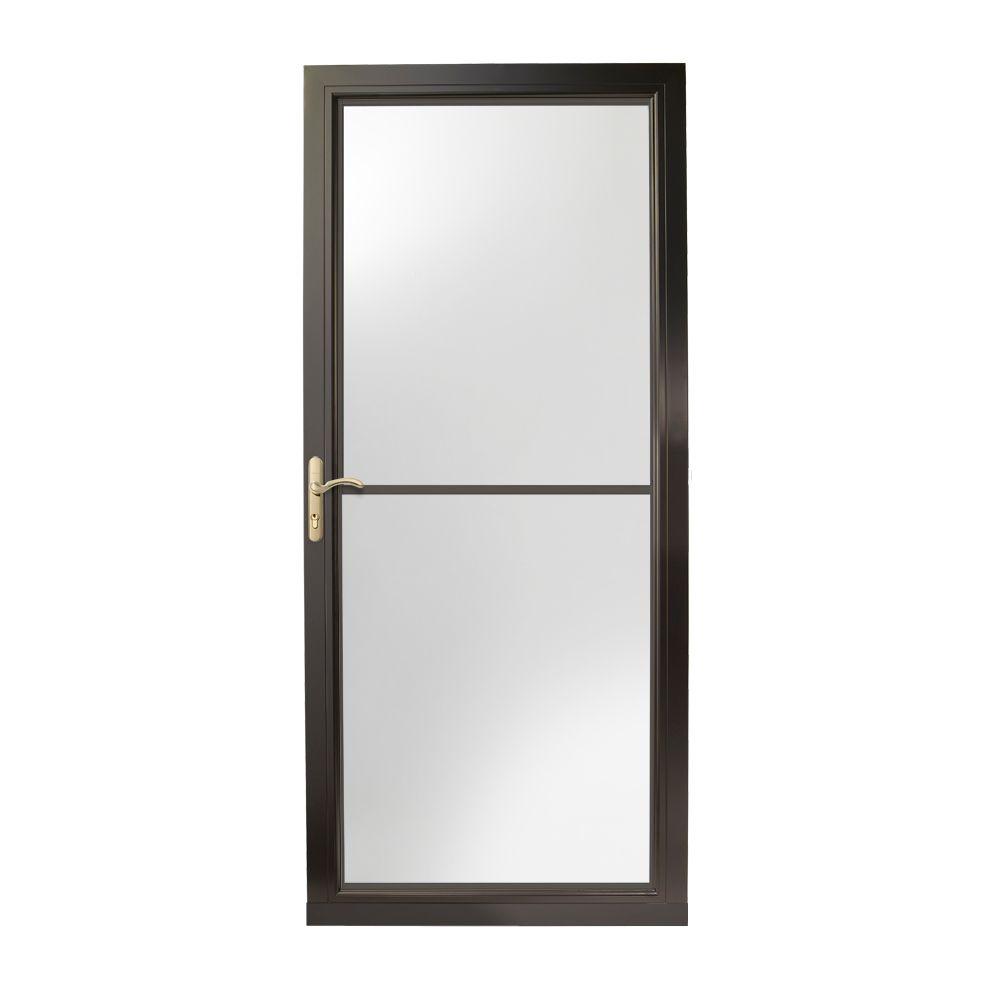 Black Storm Doors Exterior Doors The Home Depot