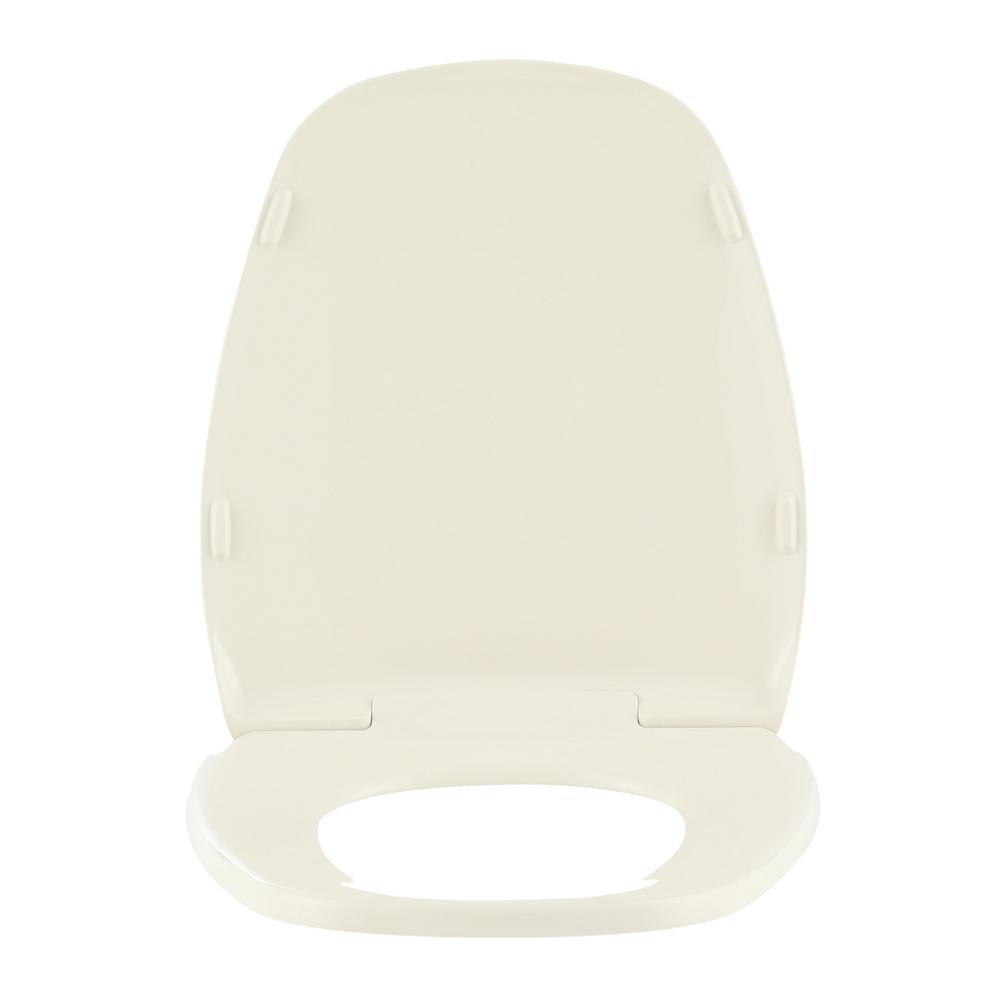BEMIS Round Closed Front Toilet Bowl Seat Natural Resilient Plastic Beige 715562087375 eBay