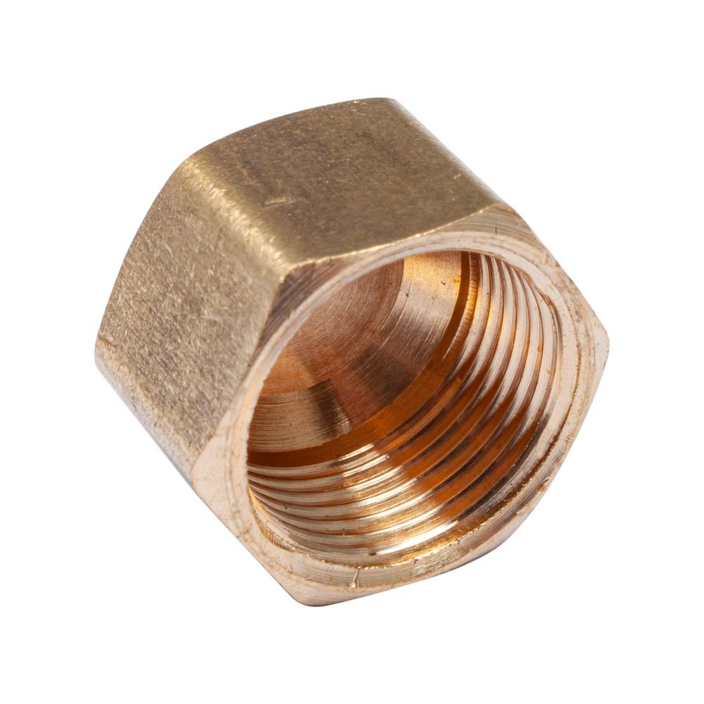 LTWFITTING 3/8 in. Brass Compression Cap Fitting (10Pack)HF61CAP610 The Home Depot