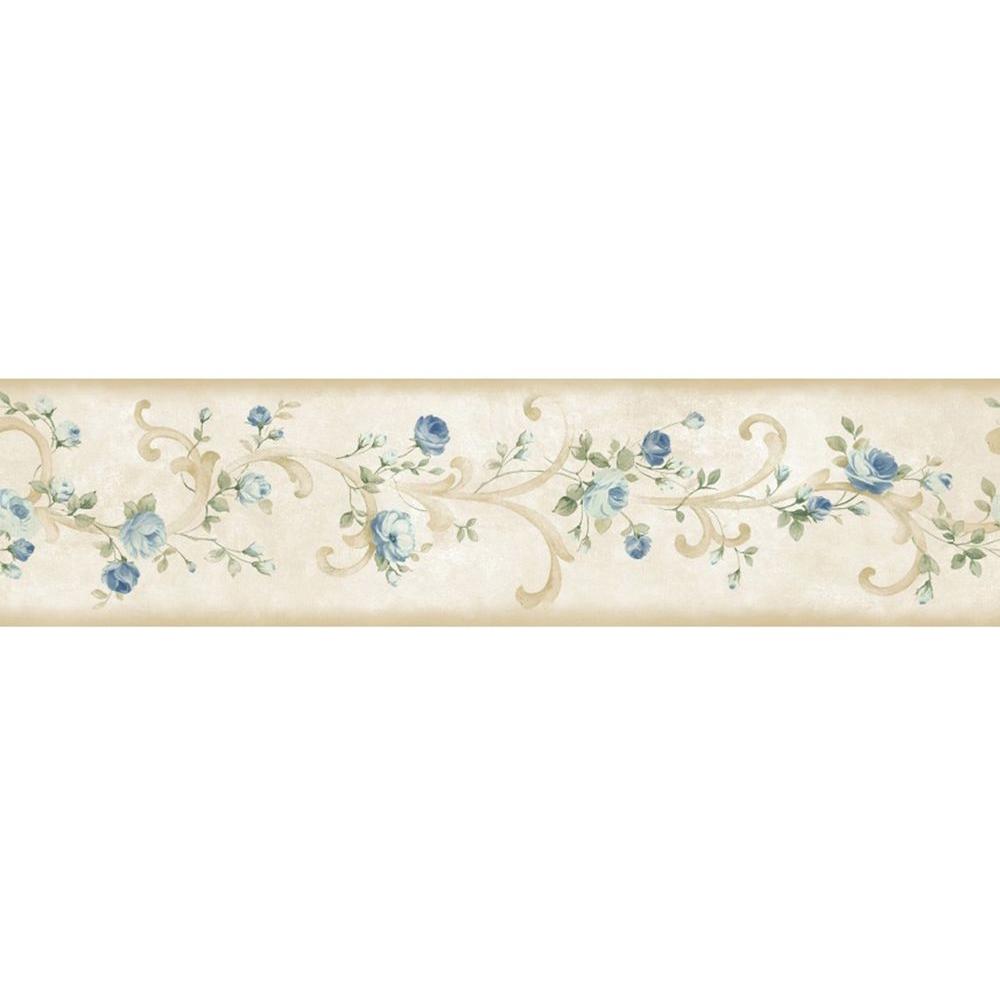 Chesapeake Scotney Tearose Acanthus Wallpaper Border-MEA77912B - The