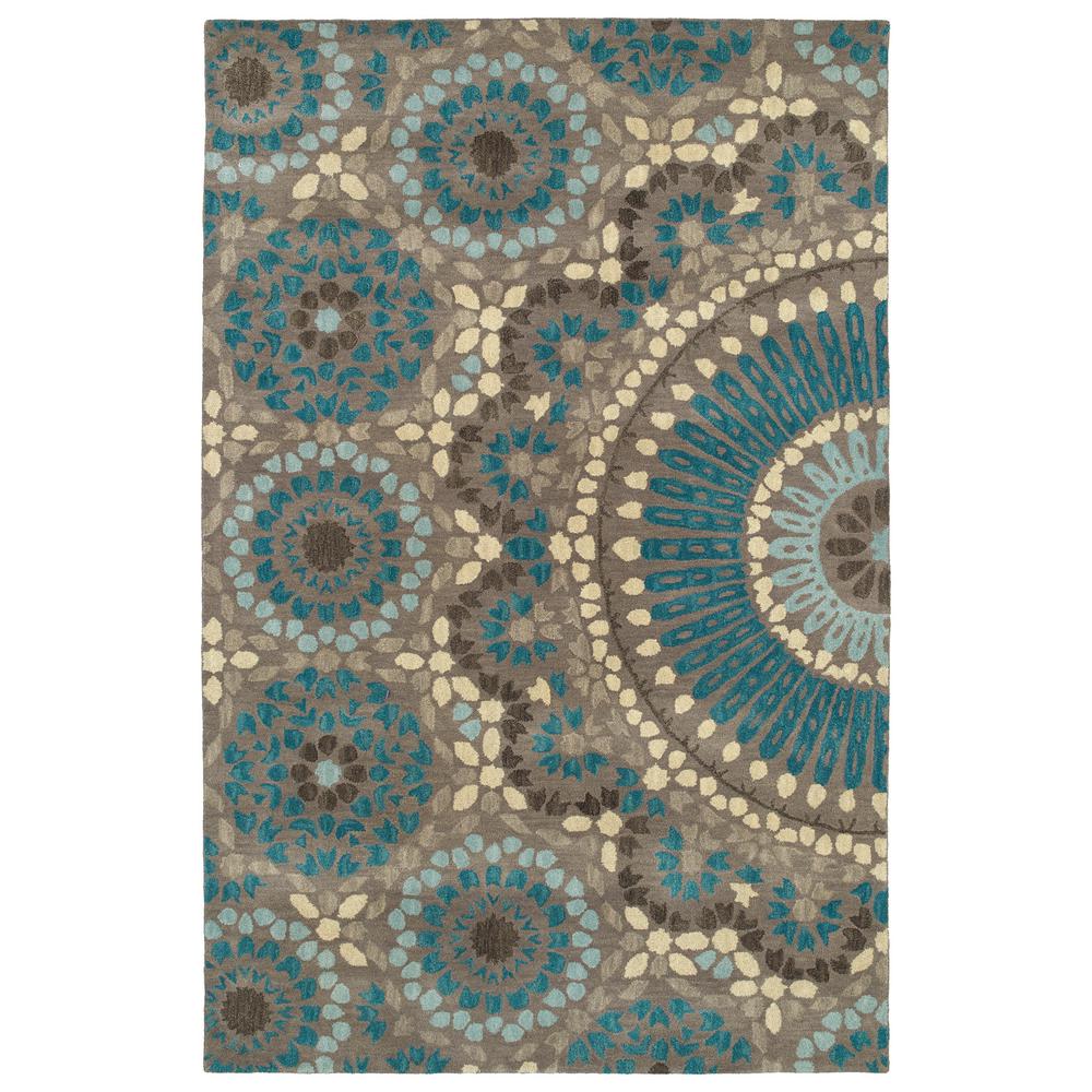 Teal Area Rugs The Home Depot Art Tiles Teal 10 Ft X 13 Area Rug