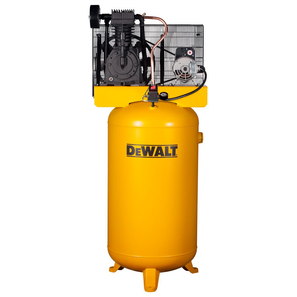 DEWALT 80 Gal. Vertical 2-Stage Stationary Electric Air ...