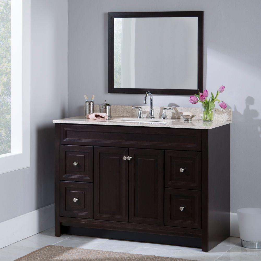 Home Decorators Collection Brinkhill 48 In W Bath Vanity Cabinet Home Decorators Collection Brinkhill 48 In W Bath Vanity Cabinet Only Chocolate