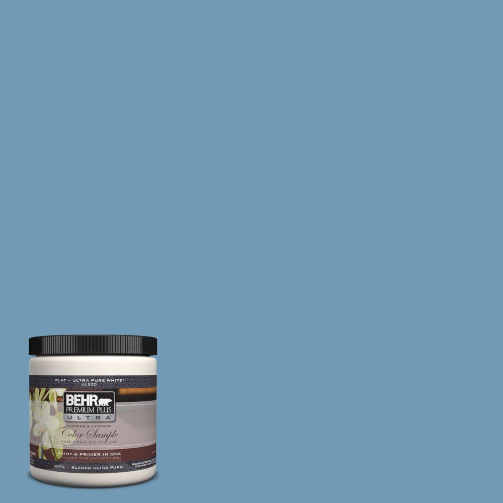 Behr Premium Plus Ultra 8 Oz 560d 5 Ocean View Matte Interior 560d 5 Ocean View Matte Interior Exterior Paint And Primer In One Sample
