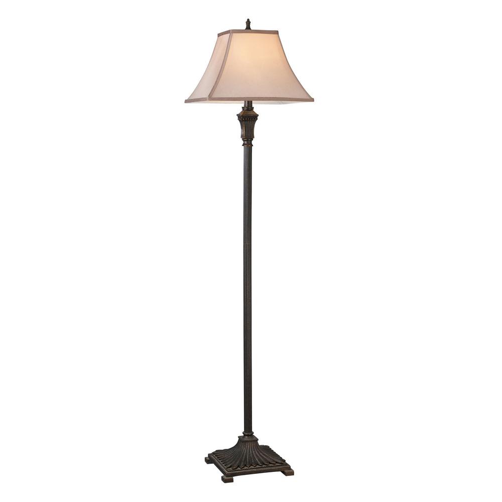Titan Lighting Woodbury 57 In Brown Floor Lamp