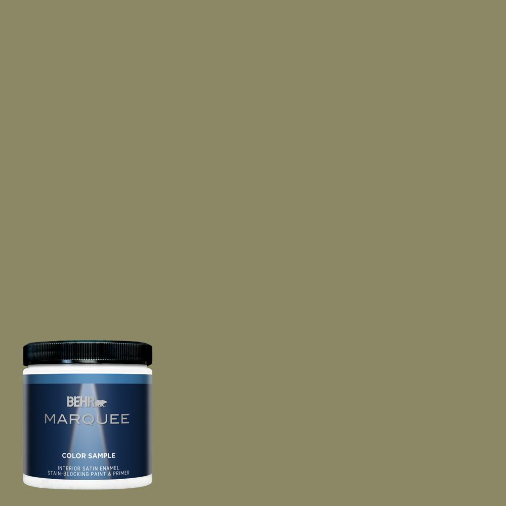 BEHR MARQUEE 8 oz. PPU923 Oregano Spice Satin Enamel Interior