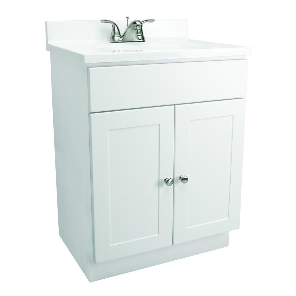 Design House 31 in. Vanity in White with Cultured Marble Vanity Top in