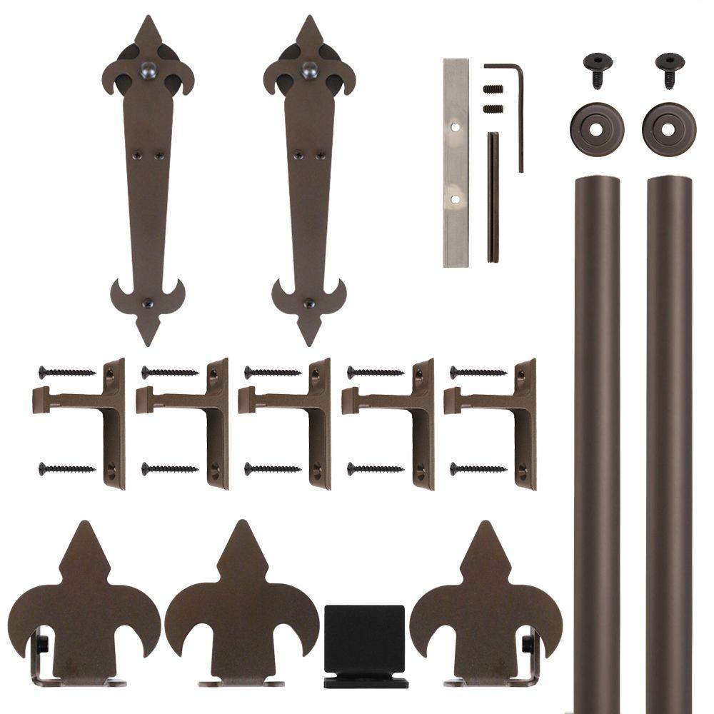 Quiet Glide Fleur De Lis Non Hammered Oil Rubbed Bronze Rolling Door Quiet Glide Fleur De Lis Non Hammered Oil Rubbed Bronze Rolling Door Hardware