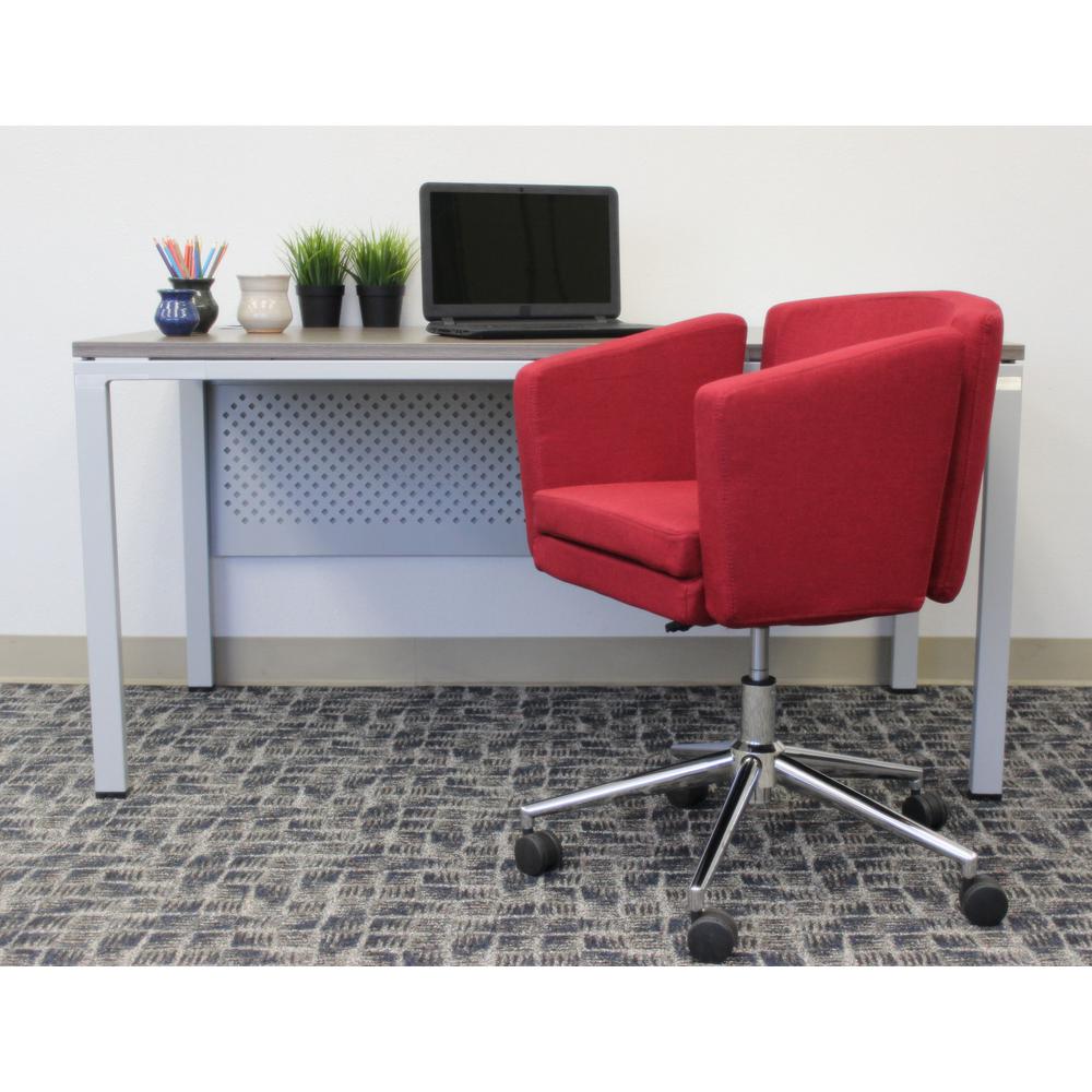 Marsala Red Metro Club Desk Chair