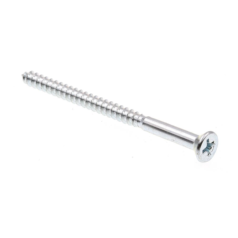8 X 2-1//2 in Flat Head Phillips Pack of 50 Prime-Line 9035356 Wood Screw Zinc Plated Steel