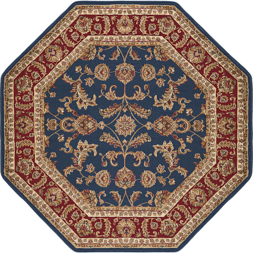 Tayse Rugs Sensation Navy Blue 8 Ft Octagon Transitional Area Rug Tayse Rugs Sensation Navy Blue 8 Ft Octagon Transitional Area Rug