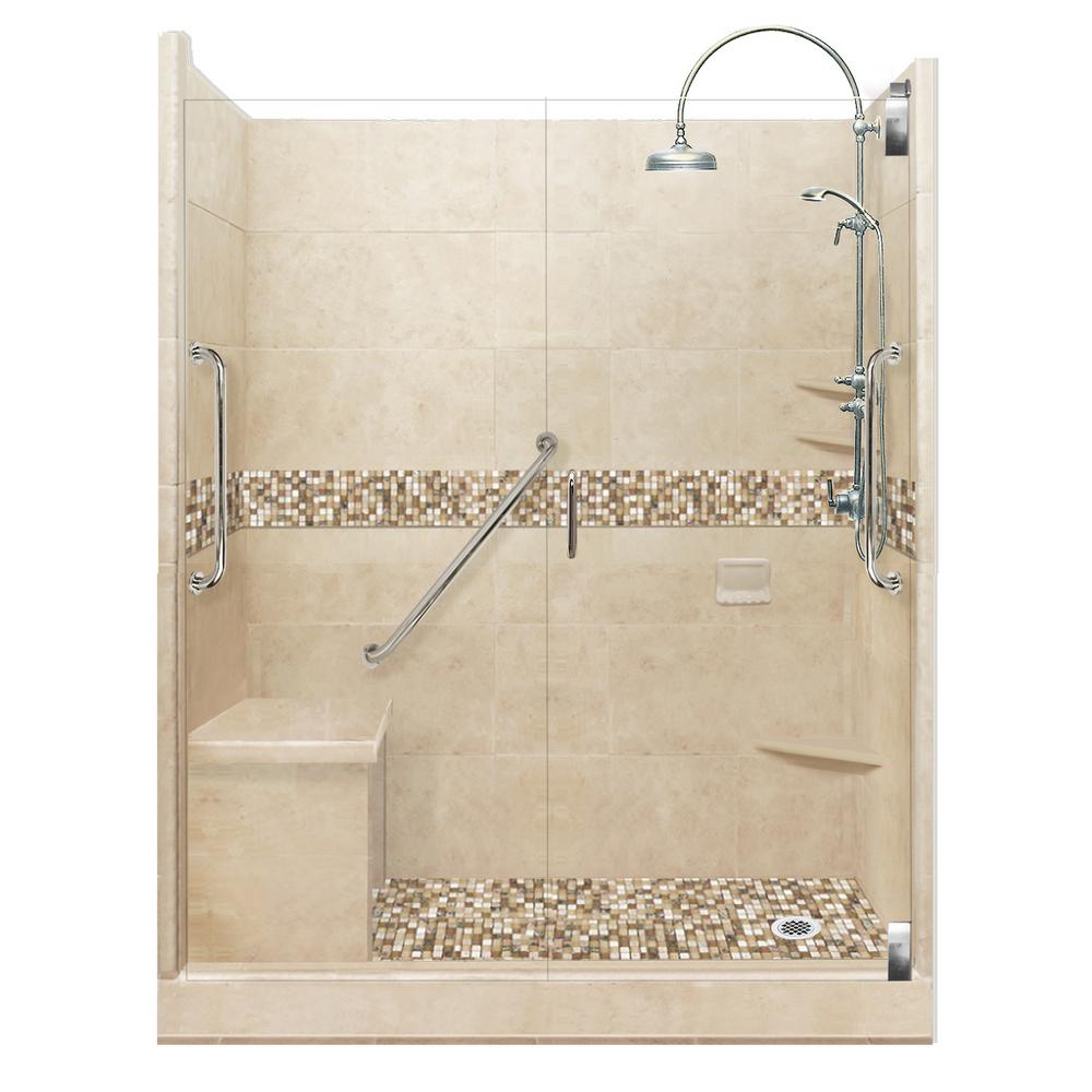 54 Shower Stalls Kits Showers The Home Depot   American Bath Factory Shower Stalls Kits Aflh 6036br Rd Sn 64 1000 